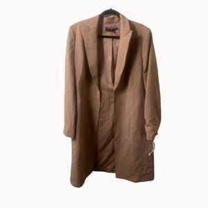 Albert Nipon 2 PC Camel Coat and Dress